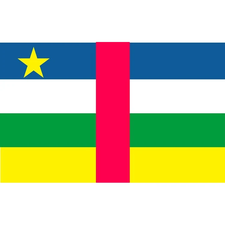 Central African Republic Flag - 3' x 5' - Nylon 1