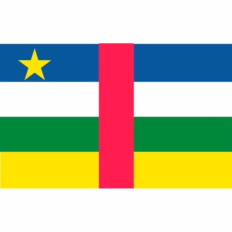 Central African Republic Flag - 3' x 5' - Nylon