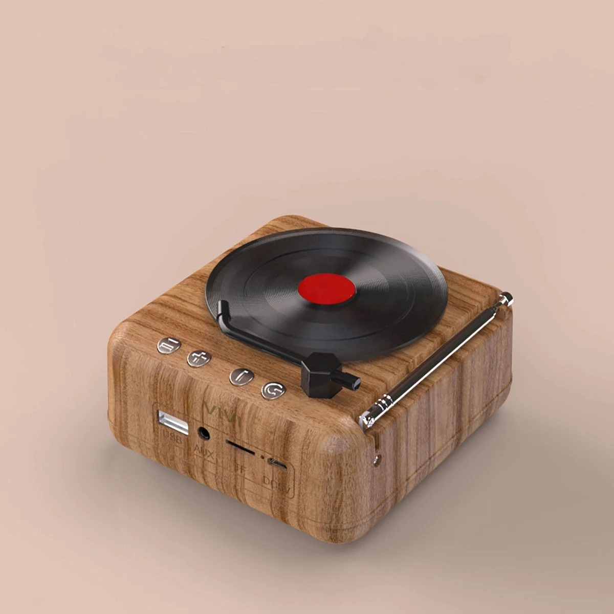 Old Fashioned Record Player Style Bluetooth Speaker 1