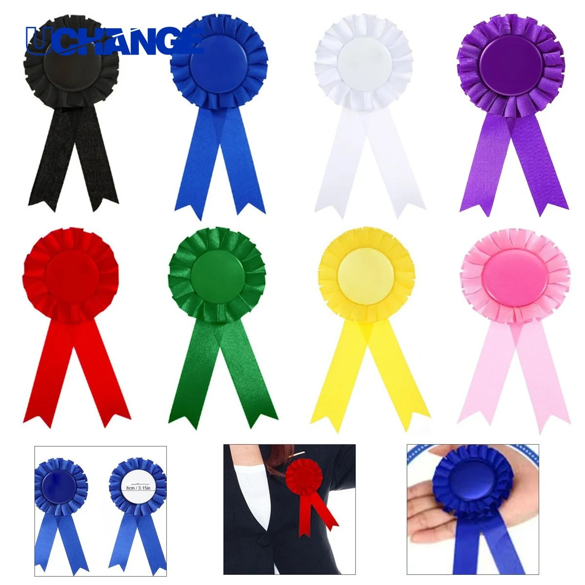 Satin Ribbon Badge 1
