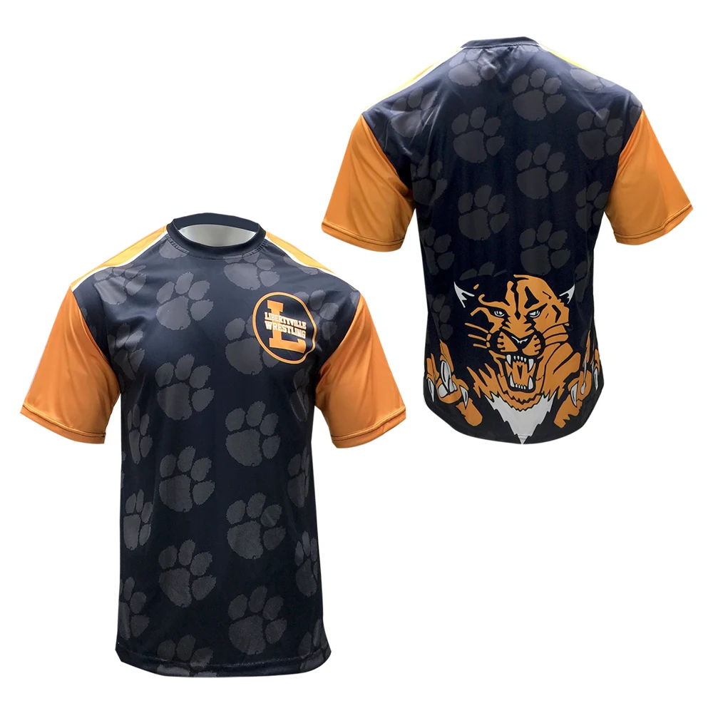 Men's Crew Neck Short Sleeve Pinhole Mesh Polyester Tshirt 1