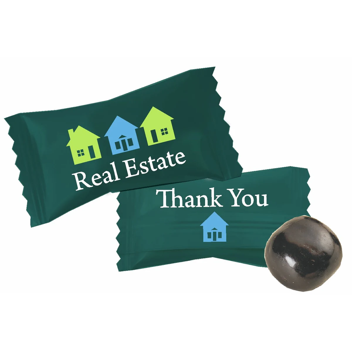 Chocolate Buttermints in Real Estate Assortment Wrappers 1