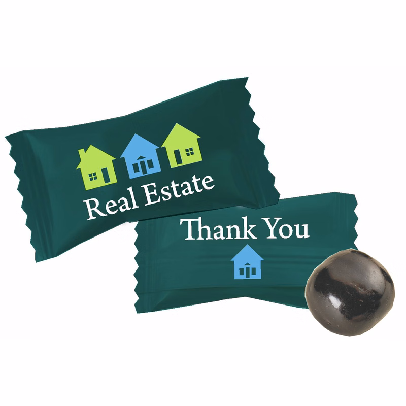 Chocolate Buttermints in Real Estate Assortment Wrappers