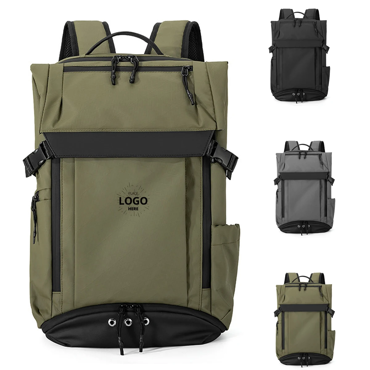 Water Resistant Oxford Laptop Backpack 1