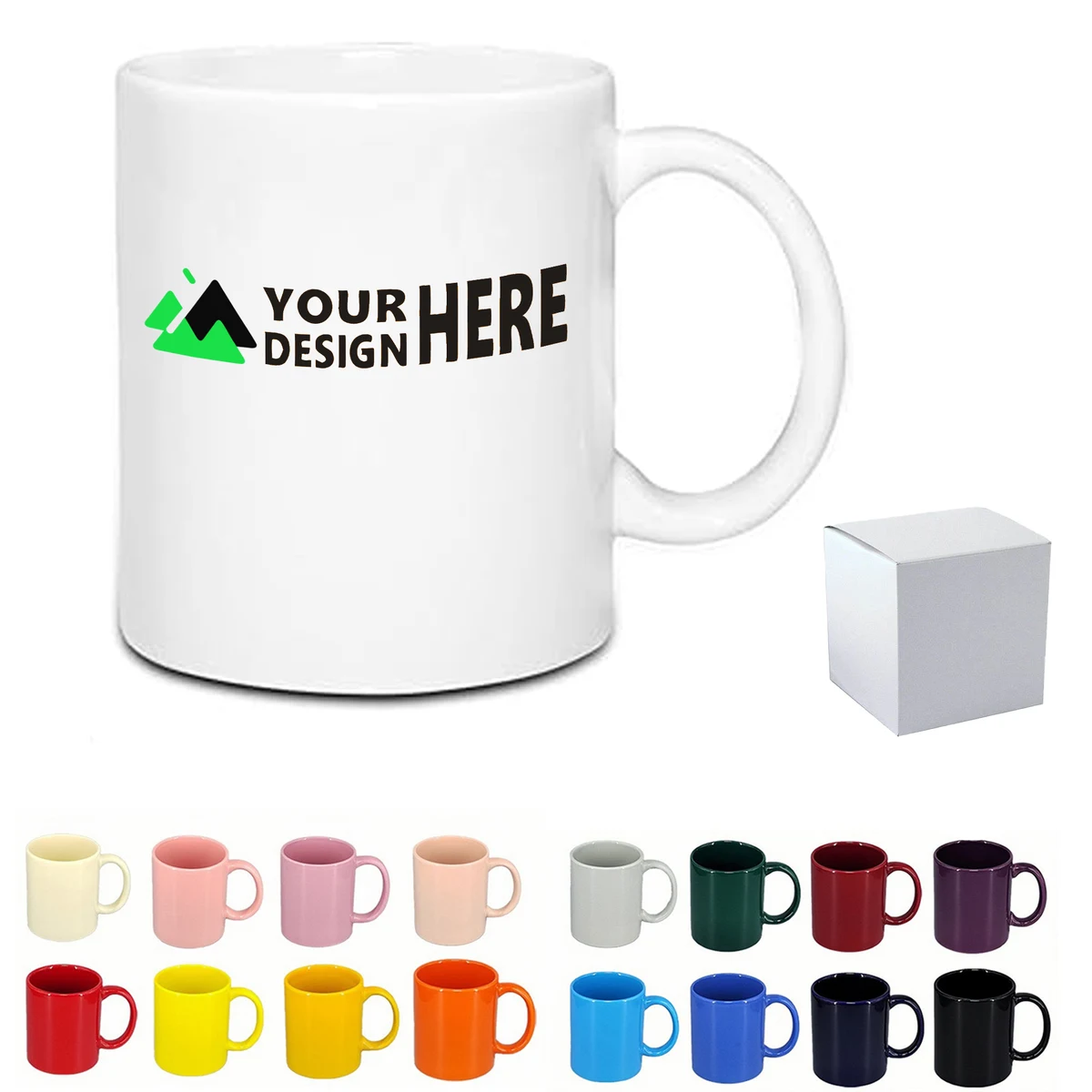 MOQ 50 Coffee Mug Ceramic Cup 11oz 1