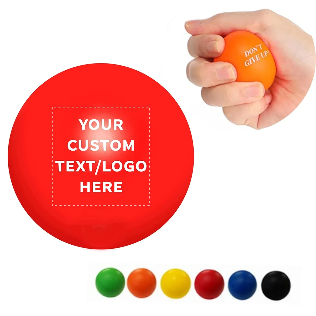 MOQ100pcs Round Stress Reliever Ball 1