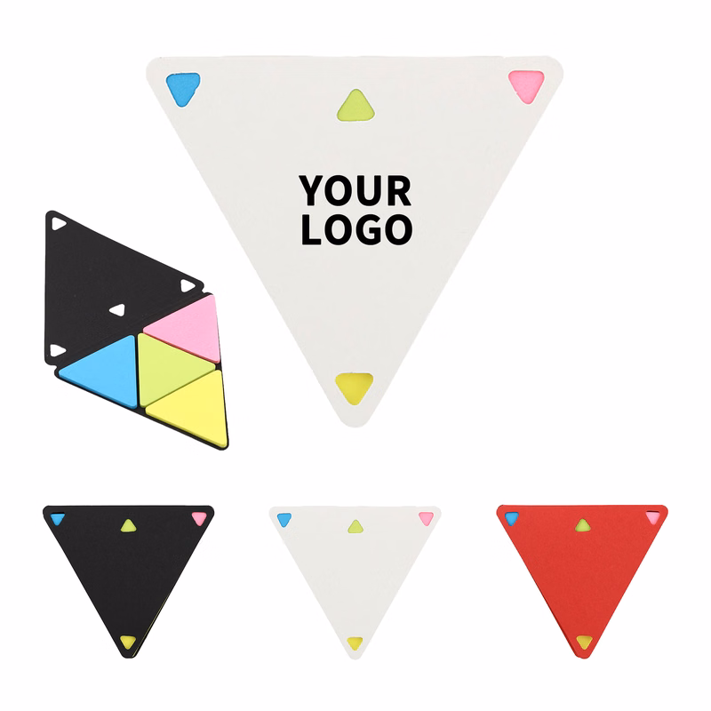 Triangle Shape Kraft Cover Sticky Note Pad 4.1" X 3.5"