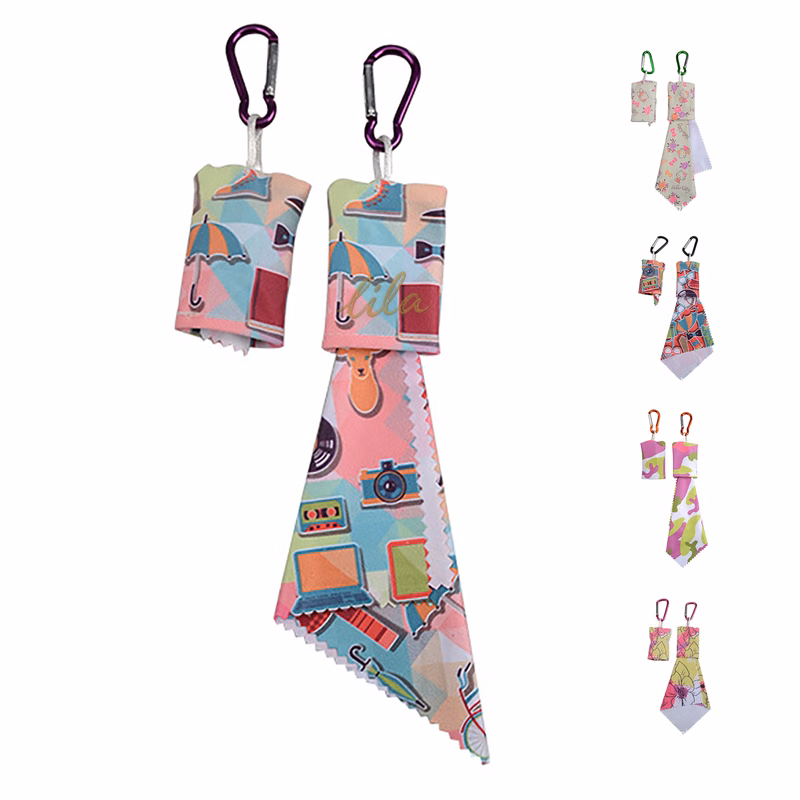 Microfiber Cleaning Cloth w/ Carabiner