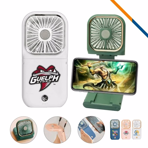 All in One Power Fan Stand for Desk, Travel and Daily Use