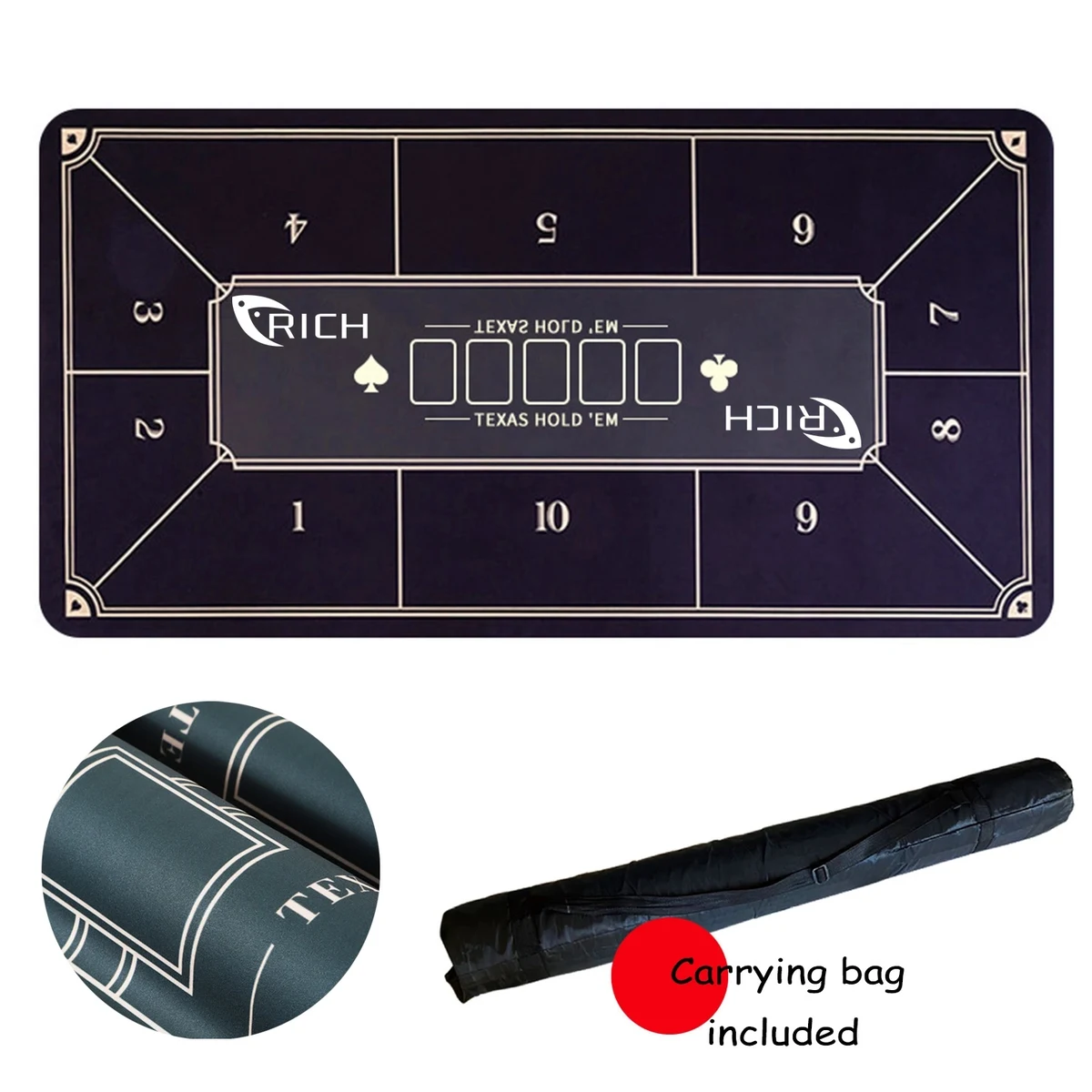 Polyester Texas Poker Mat 1