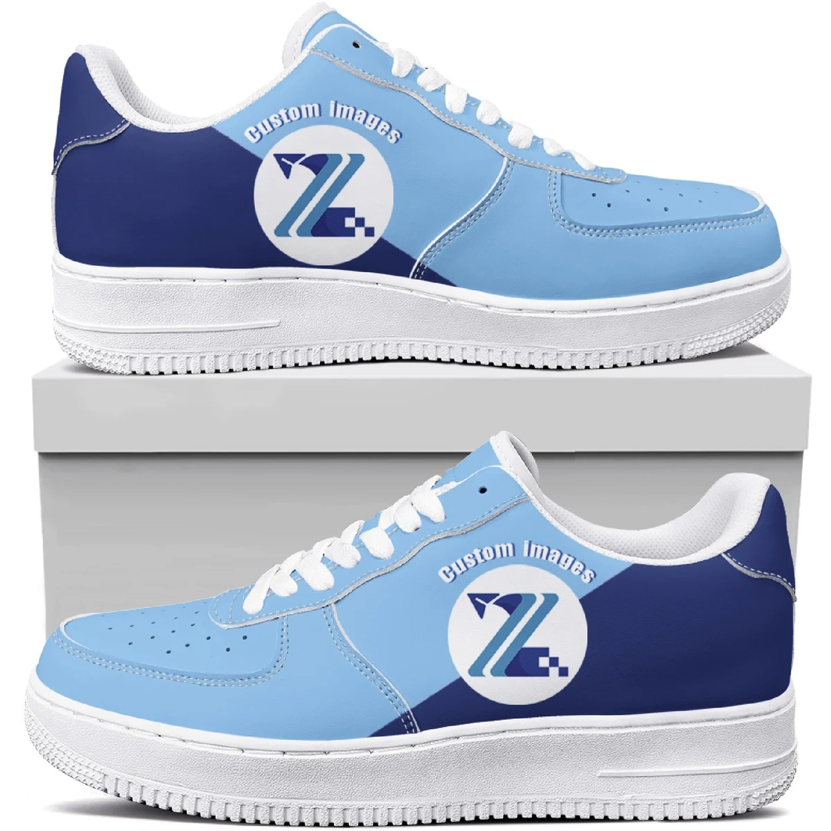 Custom Airforce Style Sneaker, custom athletic wear with logo imprint 1
