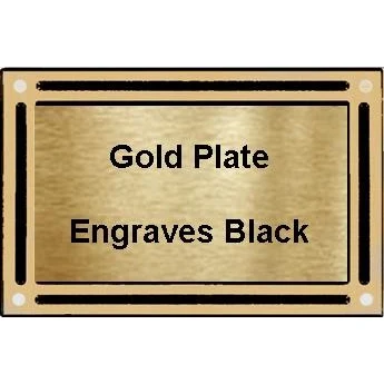 4" x 6" Bronze Border Cast Aluminum Plaque 1