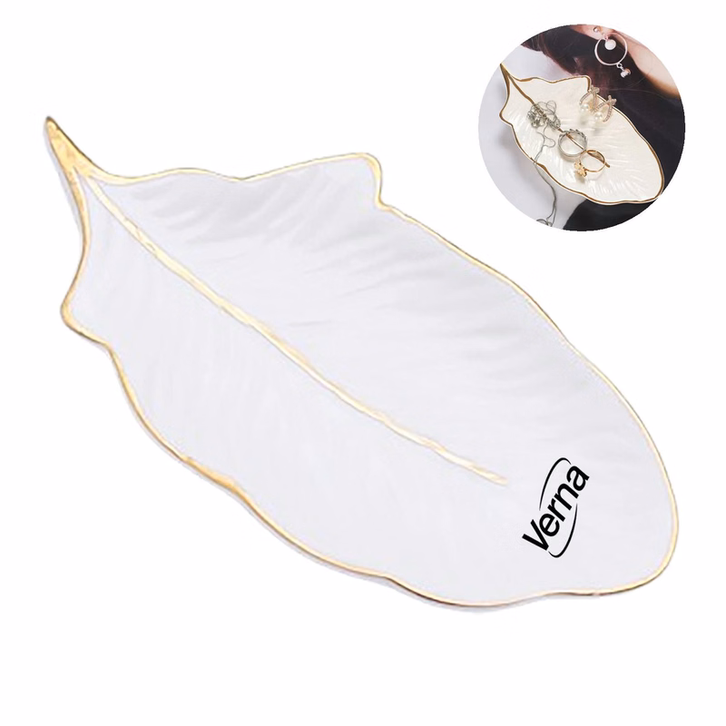 Ceramic Leaf Jewelry Storage Tray