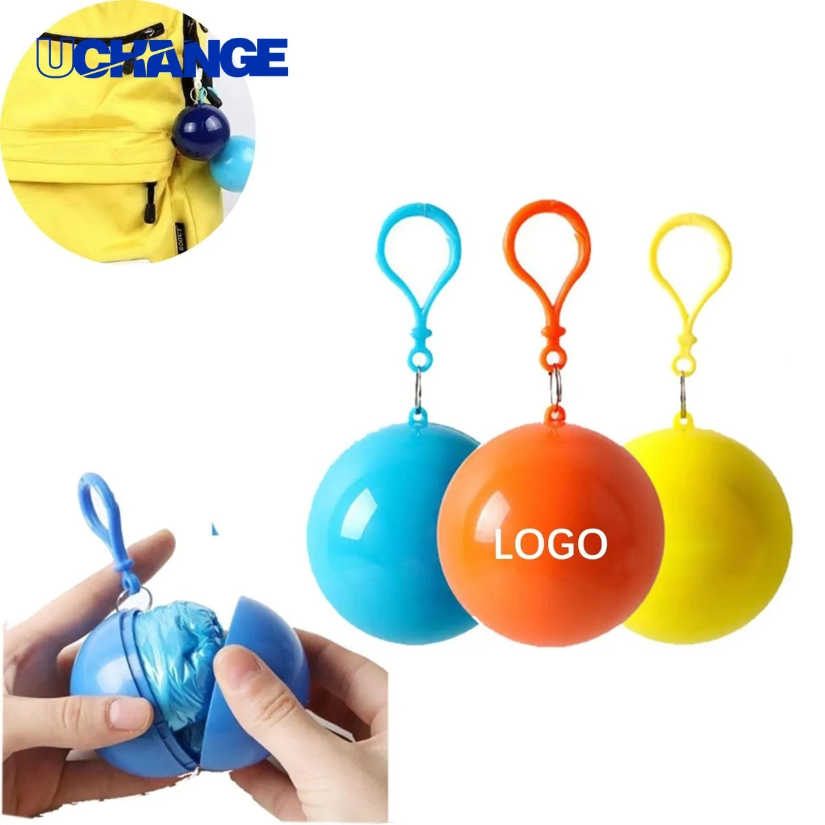 Portable Transparent Disposable Raincoat 1