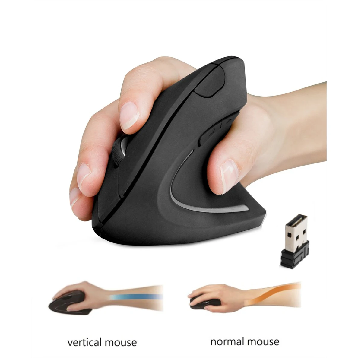 Wireless Vertical Ergonomic Mouse 1