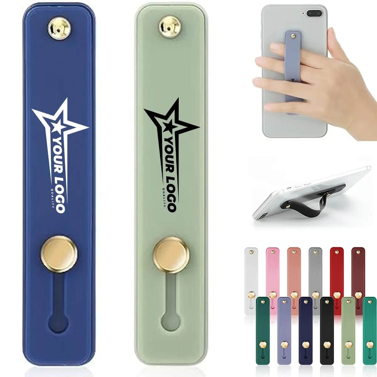 Telescopic Phones Grip Holder Stand W/ Finger Strap 1