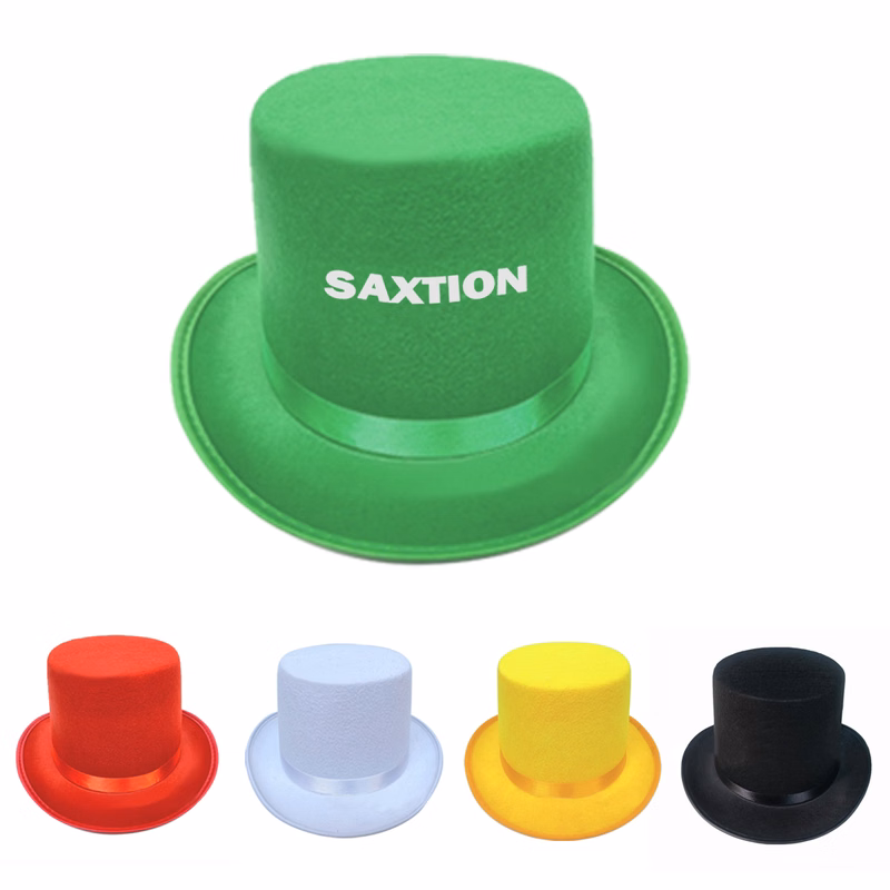 Felt Top Hat W/Elastic Sweatband