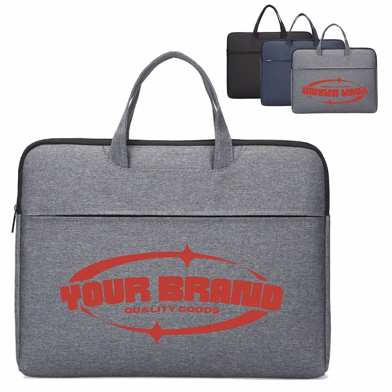 Office Laptop Briefcase Large Capacity Canvas Document Bag
