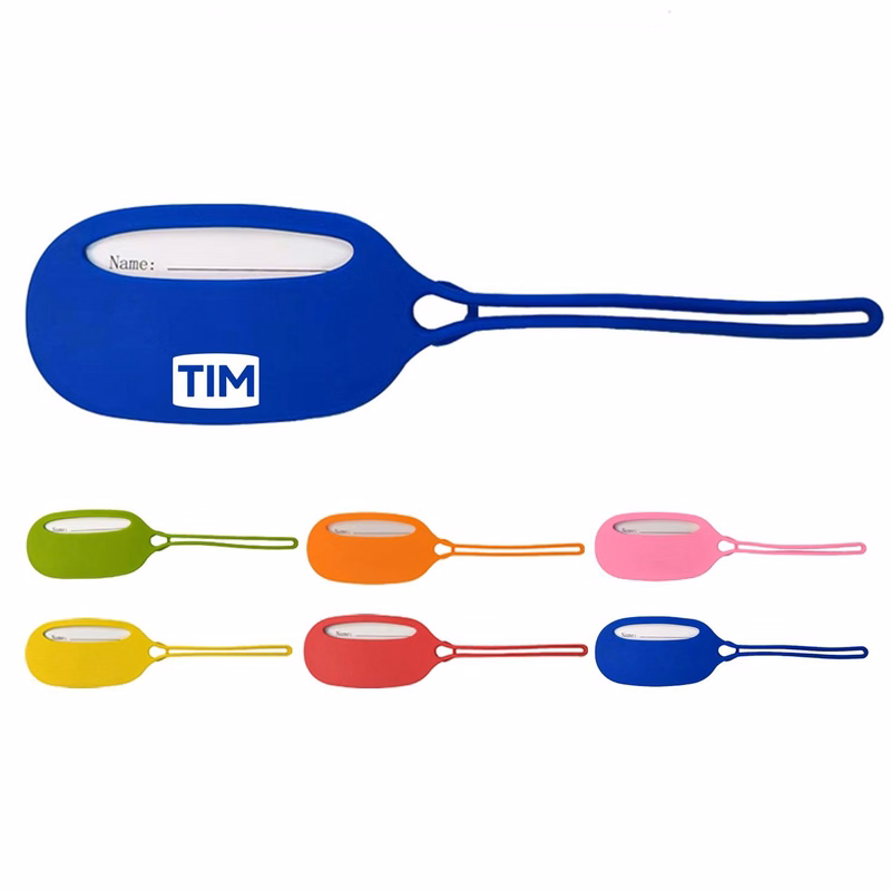 Oval Silicone Luggage Tag
