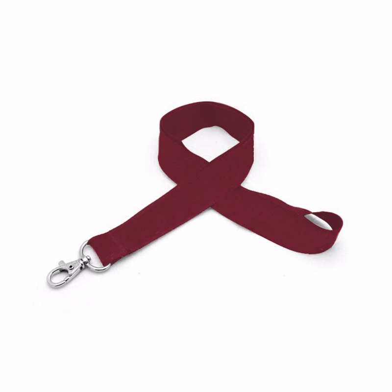 1" Silkscreened Flat Lanyard w/ Deluxe Swivel Hook