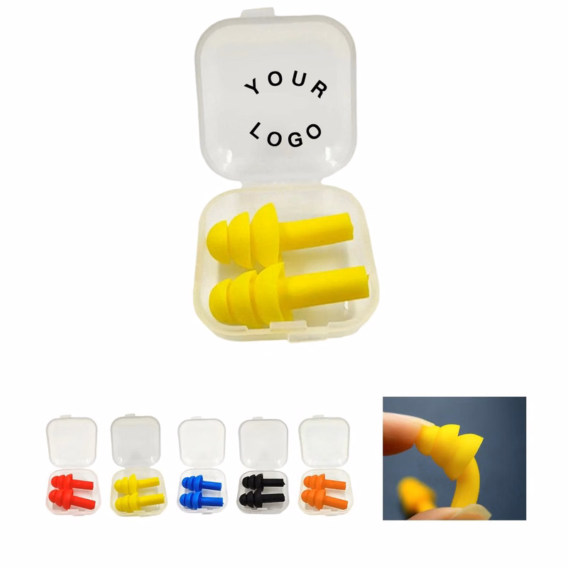 Soft Silicone Earplugs with Carrying Case