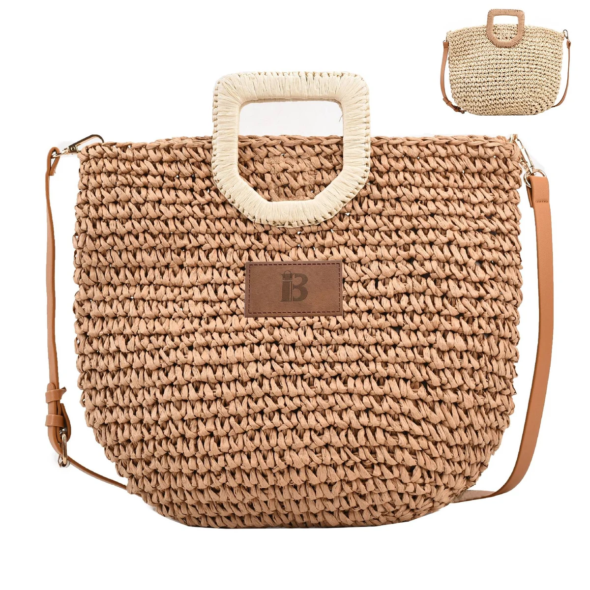 Jute Sleek minimalist woven cross-body bag 1