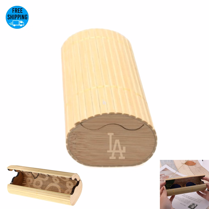 Vintage Bamboo Eyeglasses Case