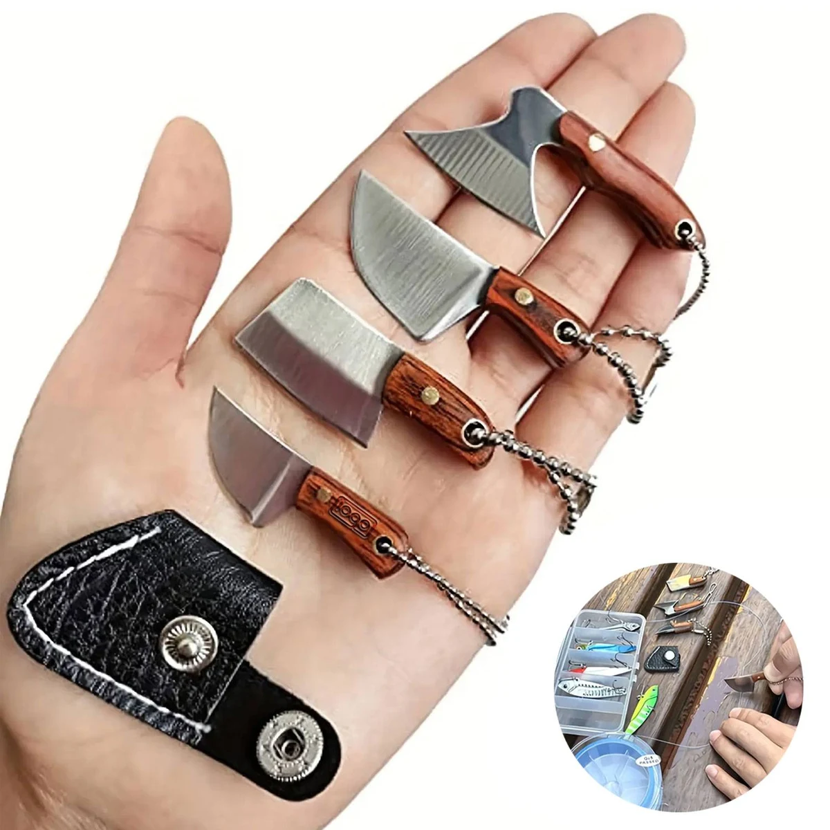 Mini Stainless Steel Knife Keychain 1