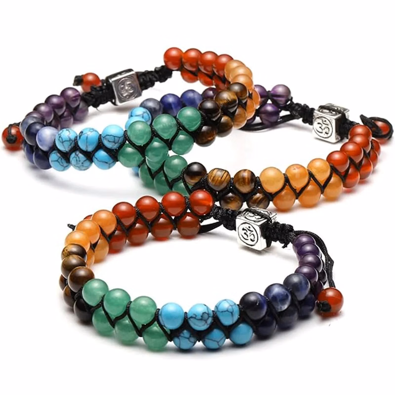 Yoga Stone Beads Bracelets Meditation Relax Anxiety Bangle