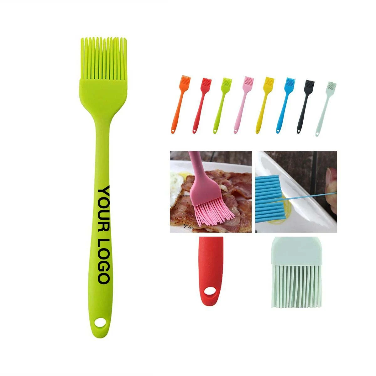 Durable Food Grade Silicone Basting Brush 8 Inch 1