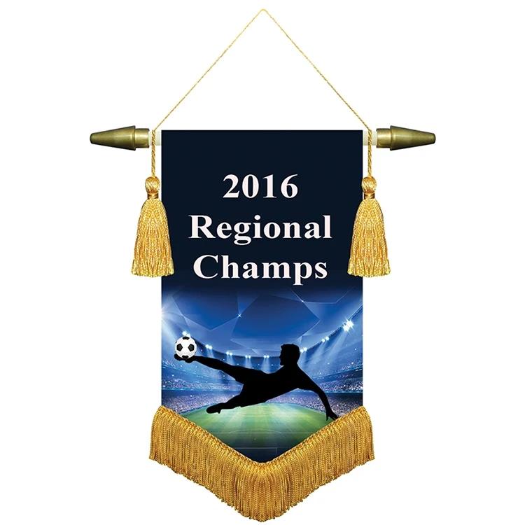 6" x 9" Podium Banner, V Cut/ with Fringe 1
