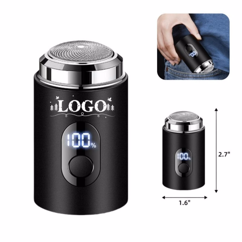 Type-C Mini Waterproof Electric Shaver With Battery Display