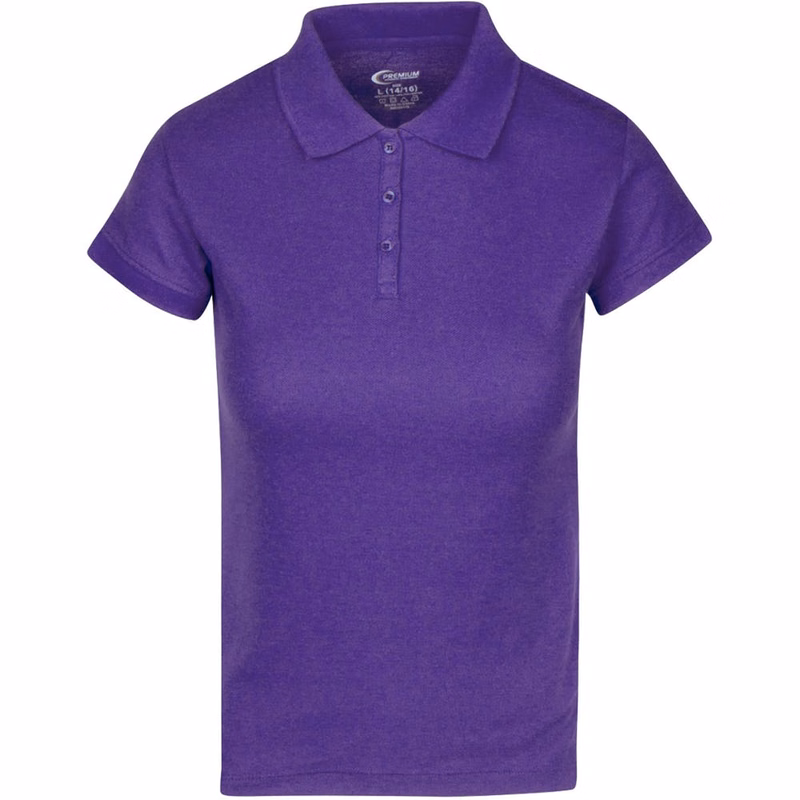 Juniors' Polo Uniform Shirts - Purple Size XL