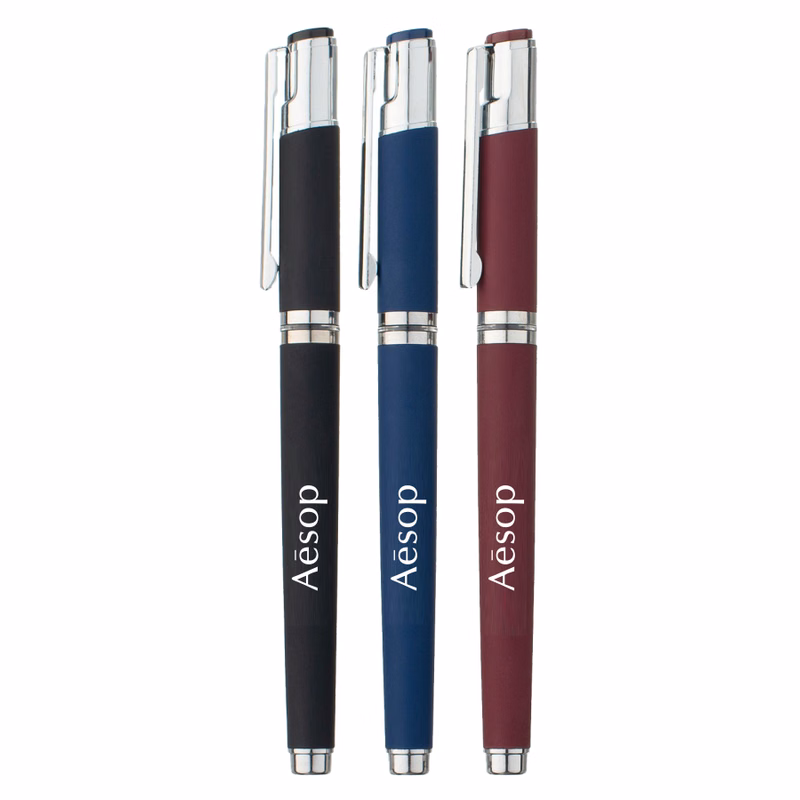 Union Printed - Earlyn Satin Soft Gel ink Pen w/ Cap