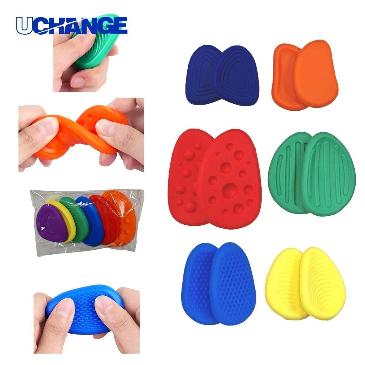 Silicone Textured Stress Relief Toys Set 1