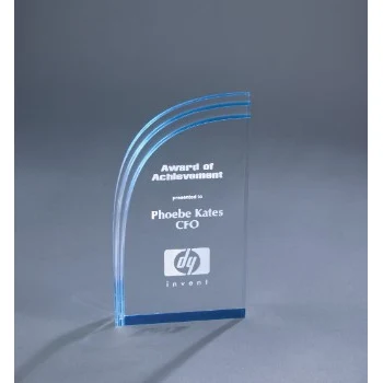 7" Blue Wave Acrylic Award 1