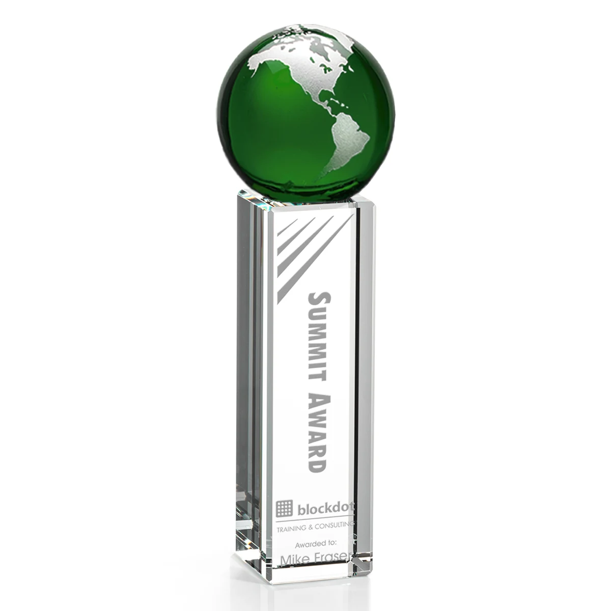 Luz Globe Award - Green/Silver 1