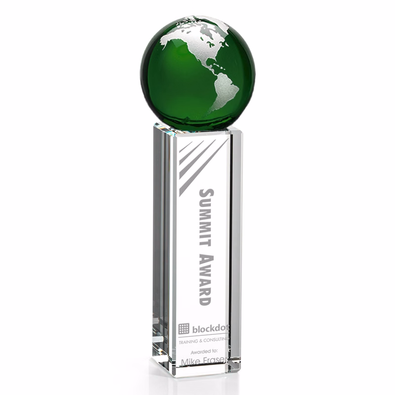 Luz Globe Award - Green/Silver