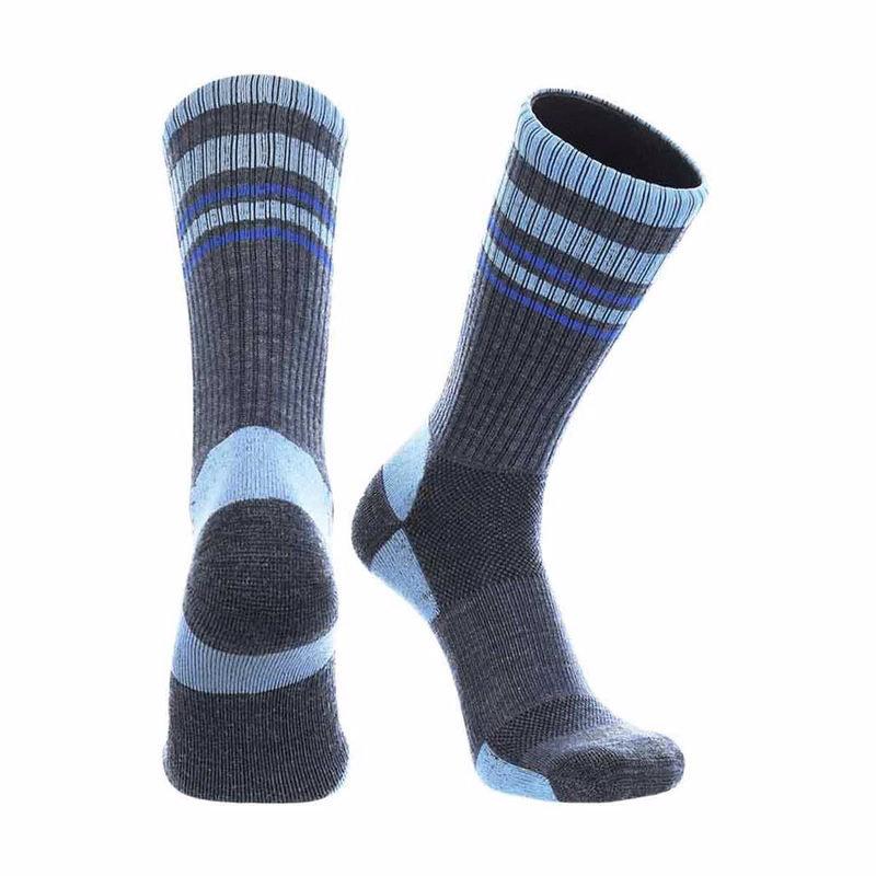 Striped Merino Wool Hiking Socks