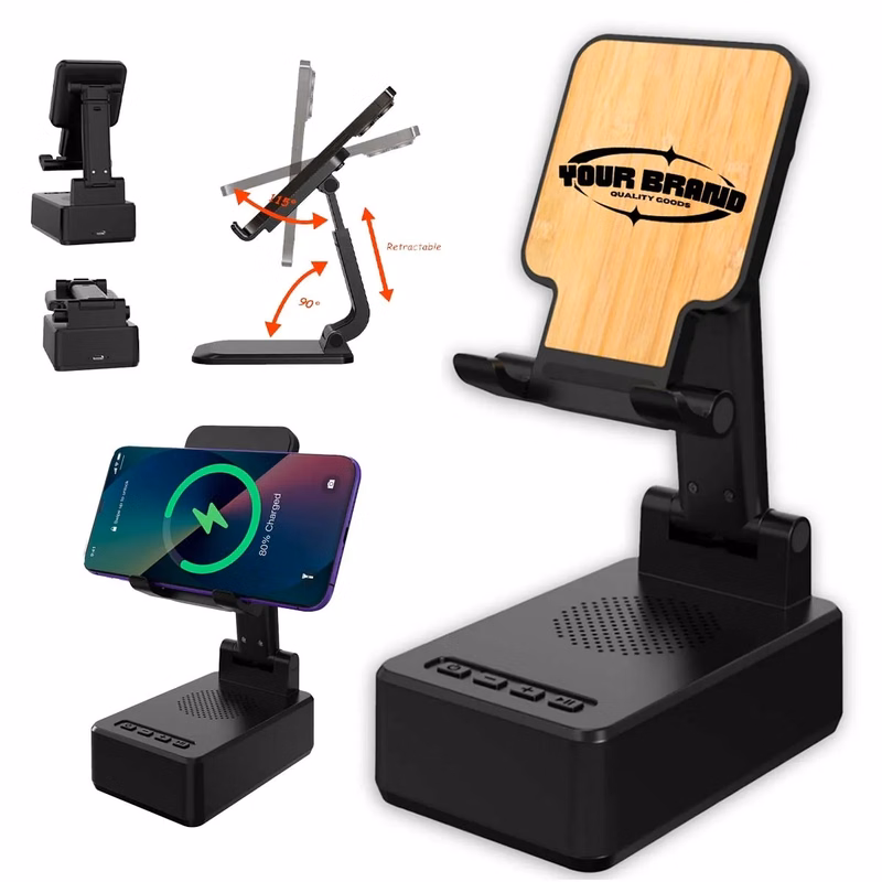 3 In 1 15W  Fast Charging Wireless Charger BT Speakers