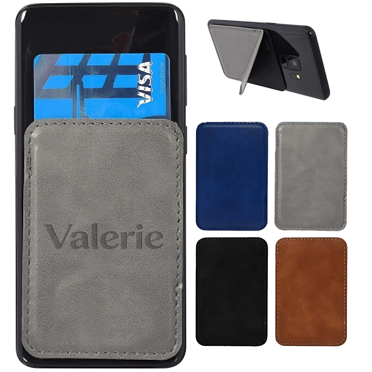 PU Leather Foldable Phone Wallet Stand 1