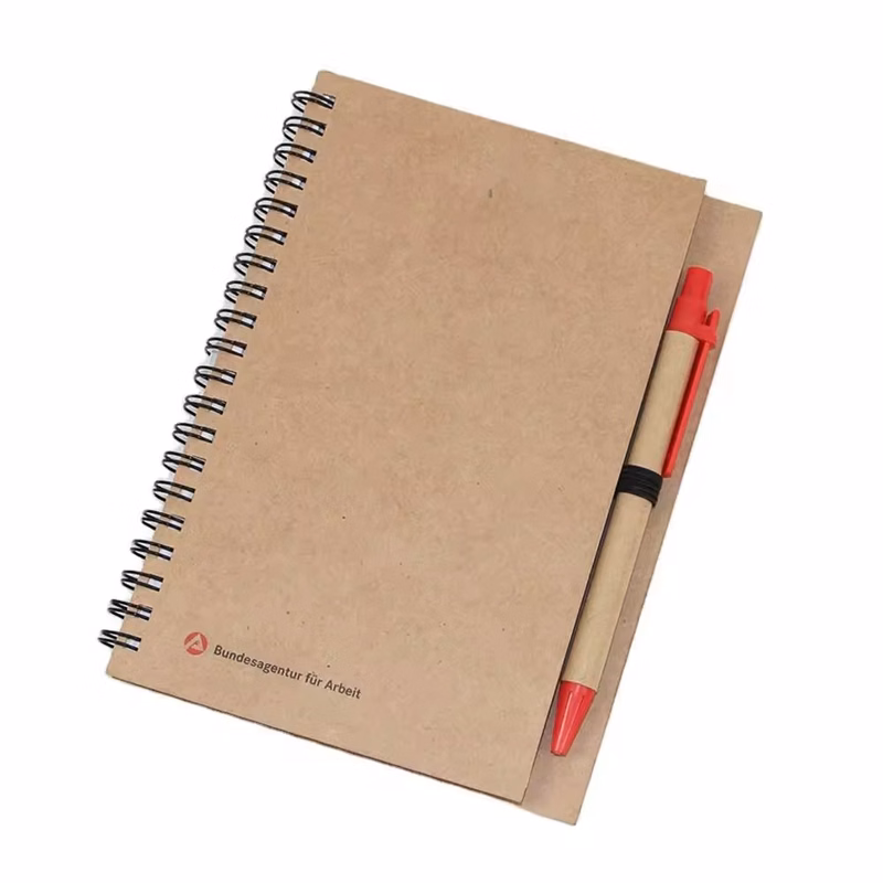 Writing Kraft notebook