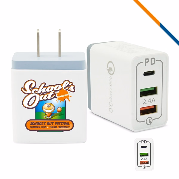 Azteca 3 Ports Charger for Desk, Travel and Daily Use
