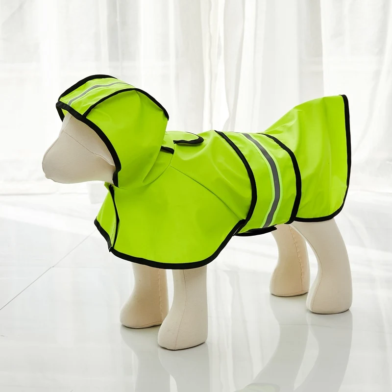 PU dog reflective raincoat 1