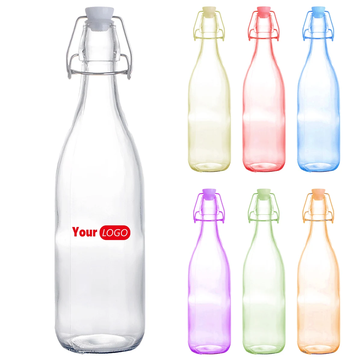 Glass 34Oz Clear Bottle 1