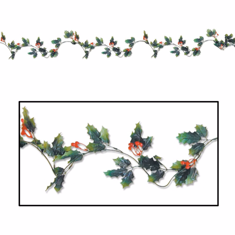 Holly & Berry Garlands - 6'