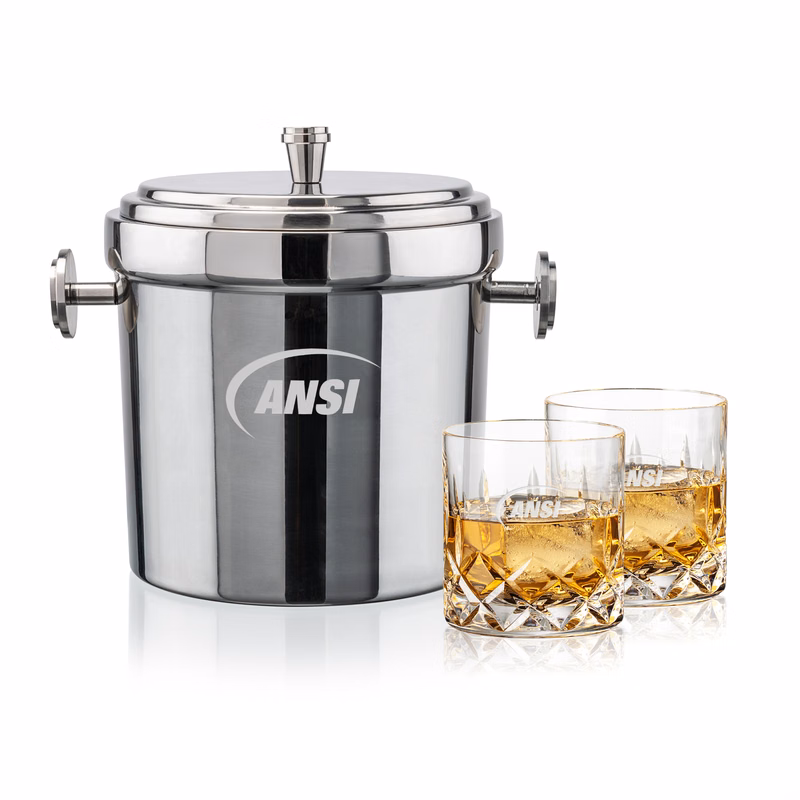 Milano Ice Bucket & Denby On-the-Rocks Set