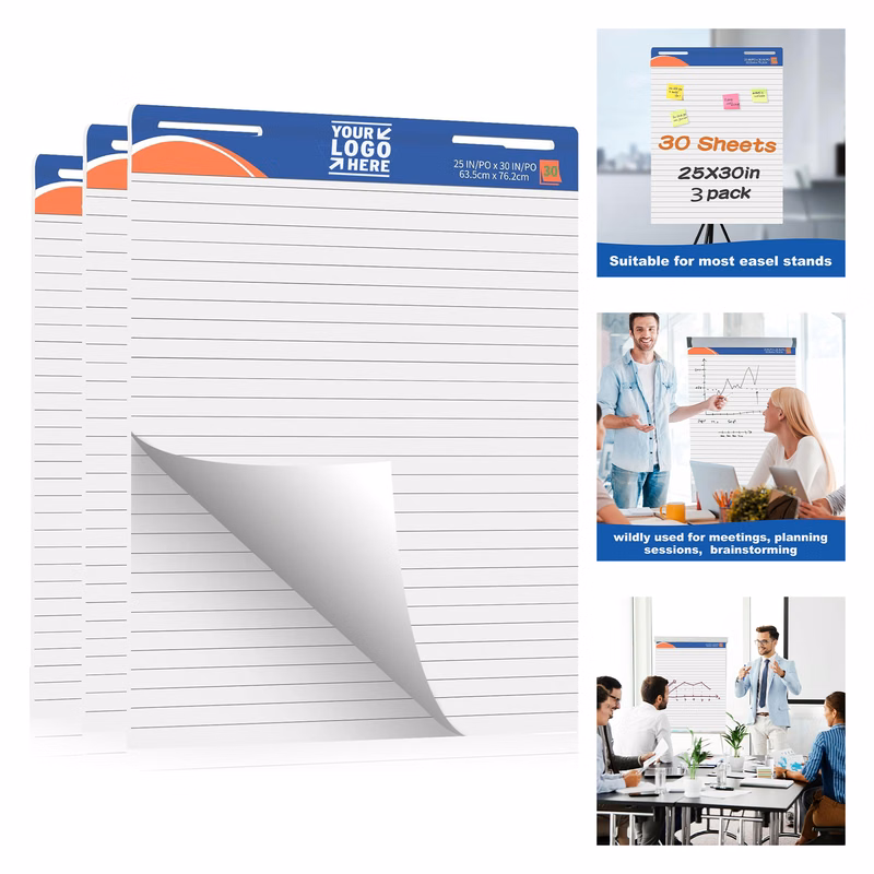 25" x 30" 30 Sheets Large Lined Flip Chart Easel Pad