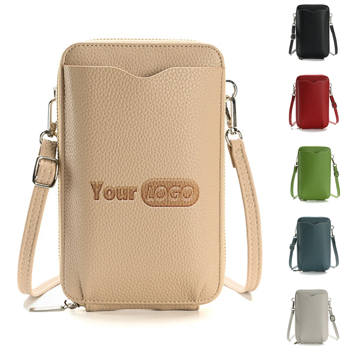 Pu Small Mobile Phone Crossbody Bag with Card Slots 1