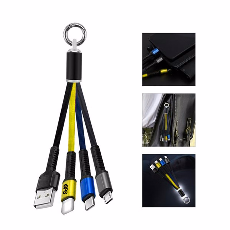 3 In 1 Keychain Charger Cable